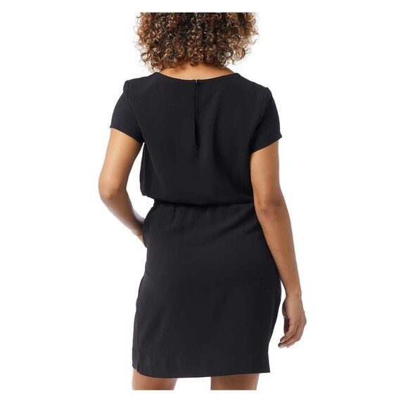 NWT 32 Degrees Cool Women's Soft Twill Drawstring Dress Black Size M $65 11HL372 - Picture 3 of 4